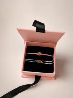 Brățară cu norișor din aur 14K pe șnur reglabil, Ameor Jewellery