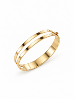 Brățară Manège din aur galben 14K cu design geometric deschis – AMEOR